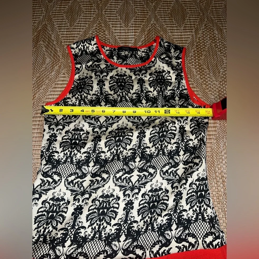 THML Women's Sleeveless Patterned Shift Dress,Red,Size XS,Great Condition - Picture 10 of 10